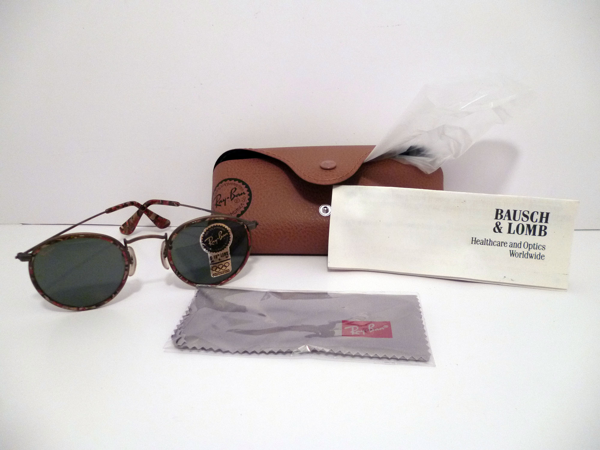 (image for) Ray-Ban B&L Classy W1677 XXAS Rou Brown Tortoise G-15 Lenses NOS Sunglasses 3332